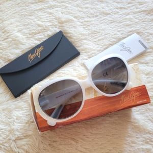 Maui Jim Nahiku White Sunglasses